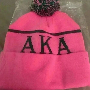 AKA Alpha Kappa Alpha Sorority Hat Toboggan Cap NEW NEVER USED. Kamala Harris